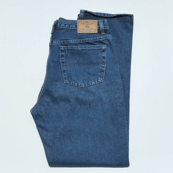 Tommy Hilfiger 2000 Vintage Medium Wash High Waisted Straight Leg Jeans Blue 12 - Picture 1 of 16